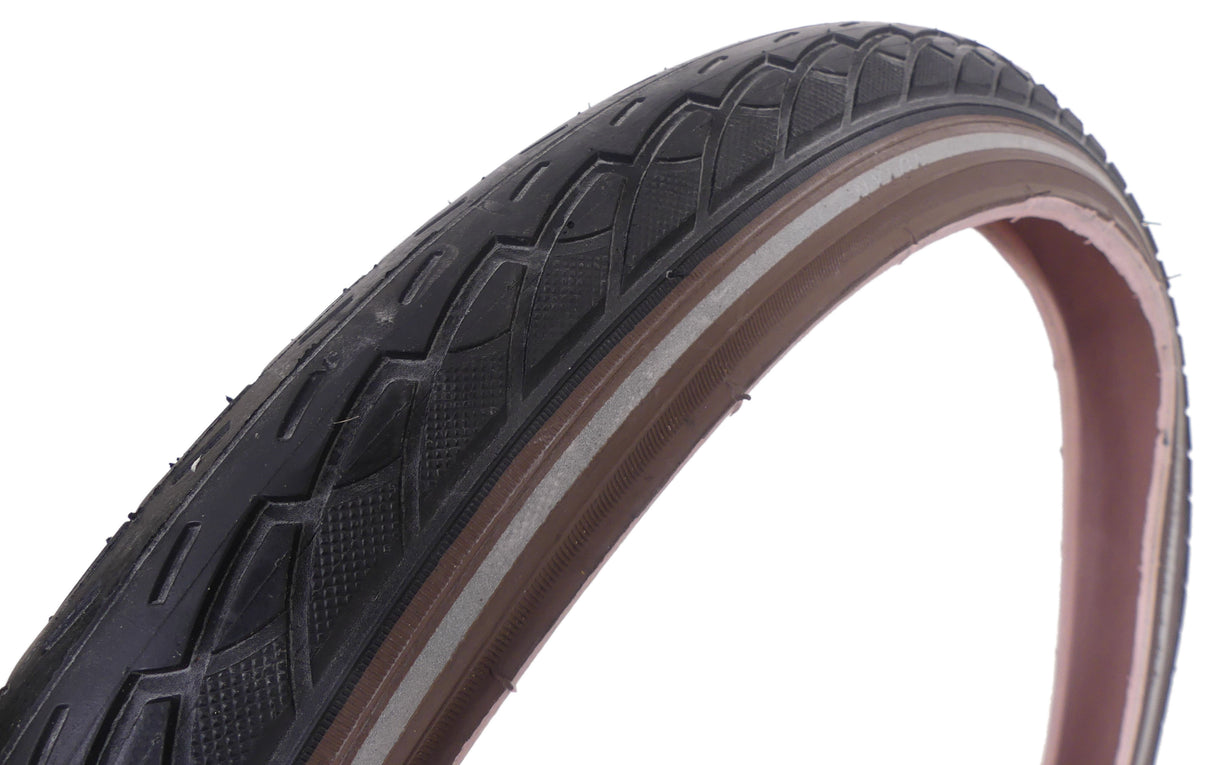 Pneu de pneu de charcuterie 20 x 1,75 47-406 Brun noir avec réflexion
