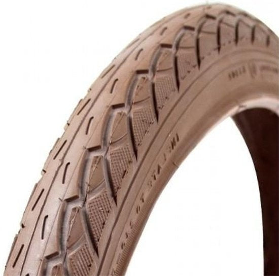 Pneu de pneu de charcuterie 24 x 1,75 47-507 brun avec réflexion