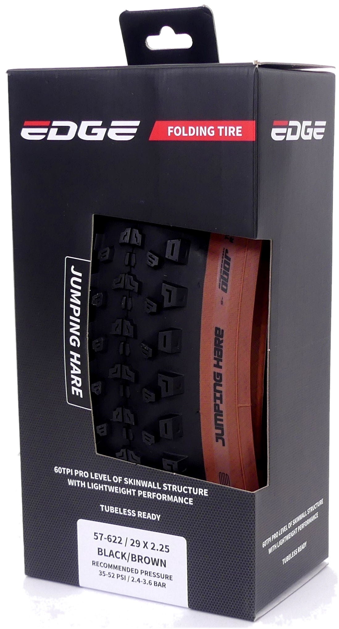Pneu pliable Edge lièvre sauteur 29 x 2,25 57-622 - marron noir