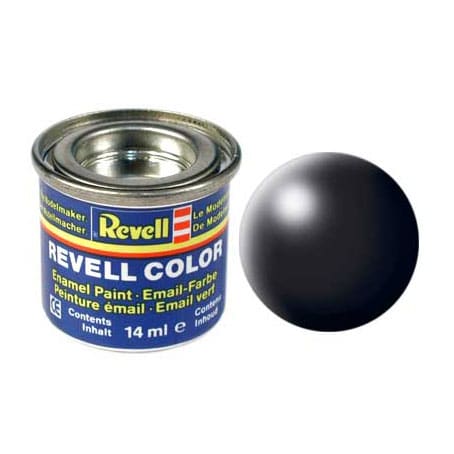 Revell Paint pour le modèle de modèle numéro 302 Zwart Zijdemat