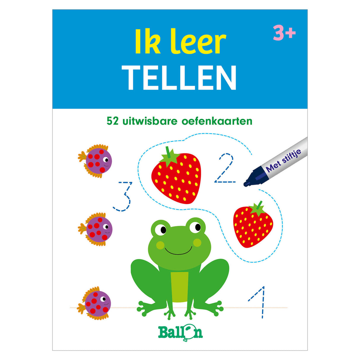 Cartes à jouer et à apprendre en ballon (avec marqueur) - J'apprends à compter