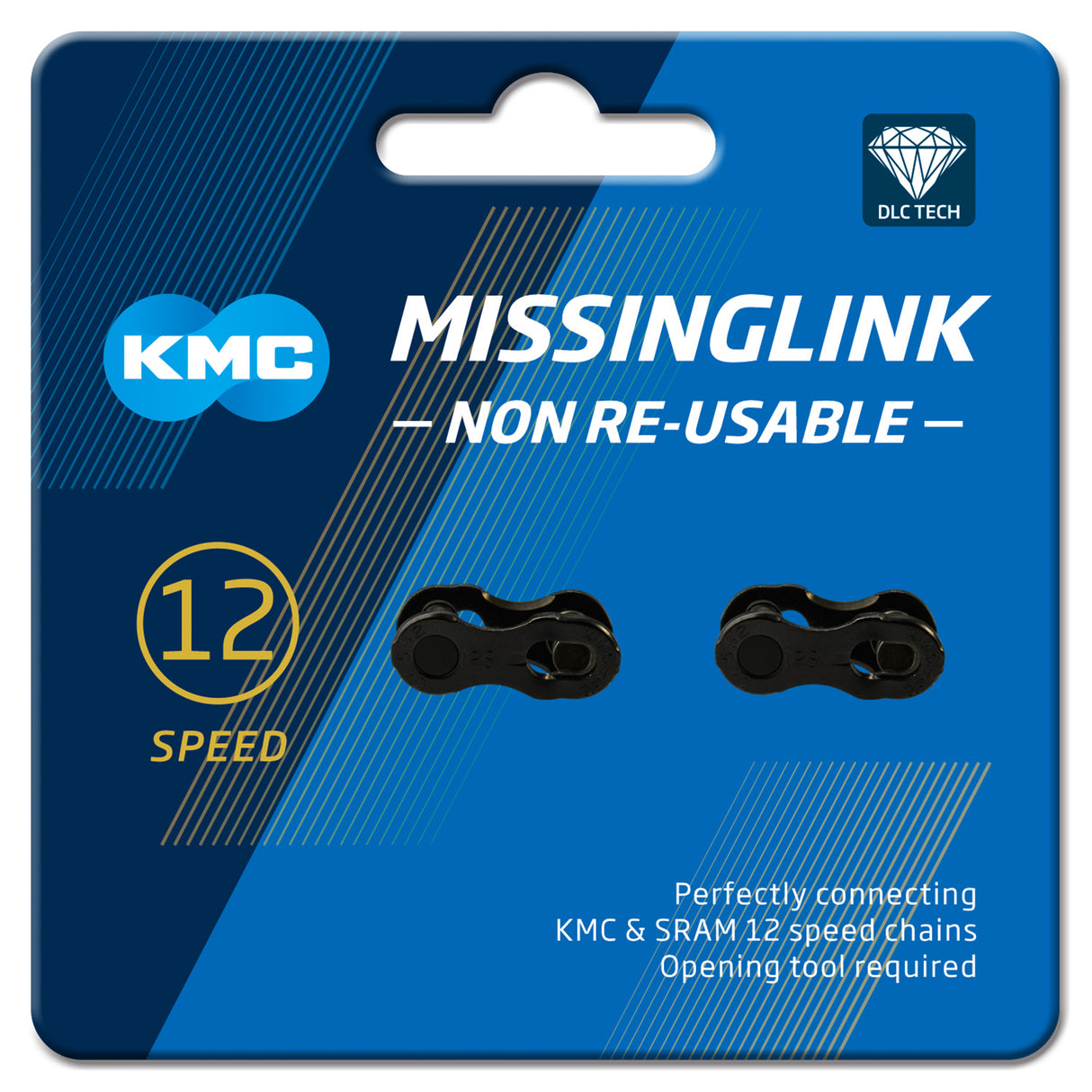 Connecteur manquant Link noir Kmc 12nr dlc