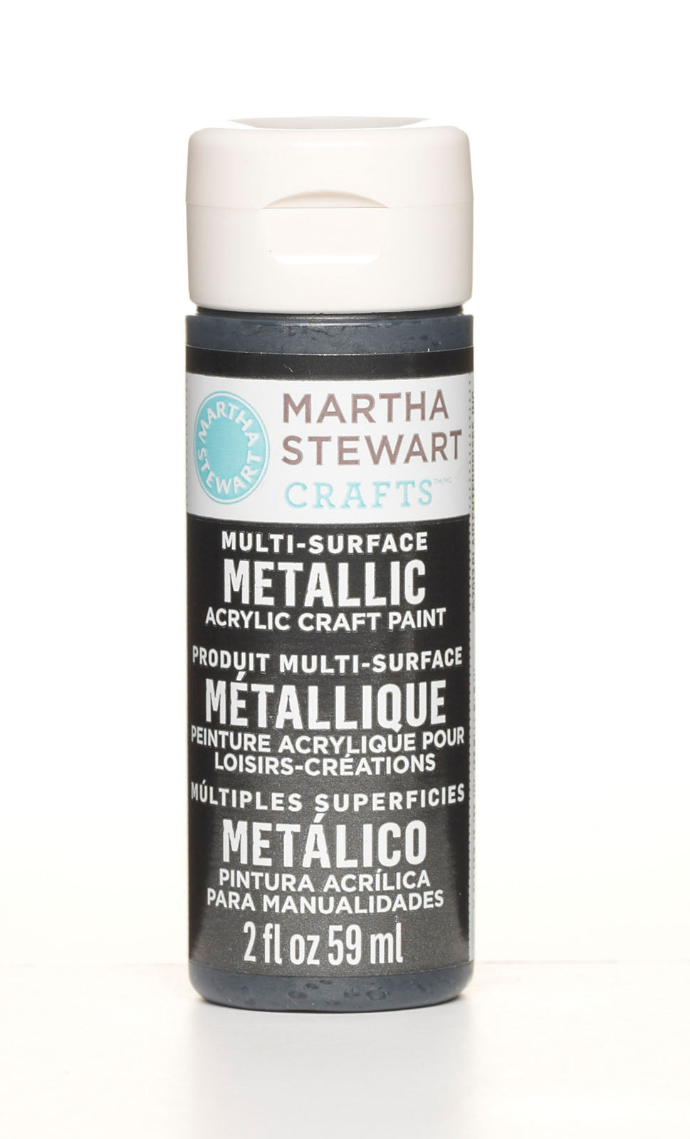 Martha Stewart • peinture 59 ml nickel noir métallisé