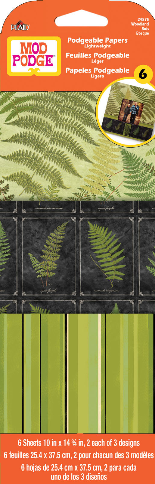 Mod podge • forêt de papier