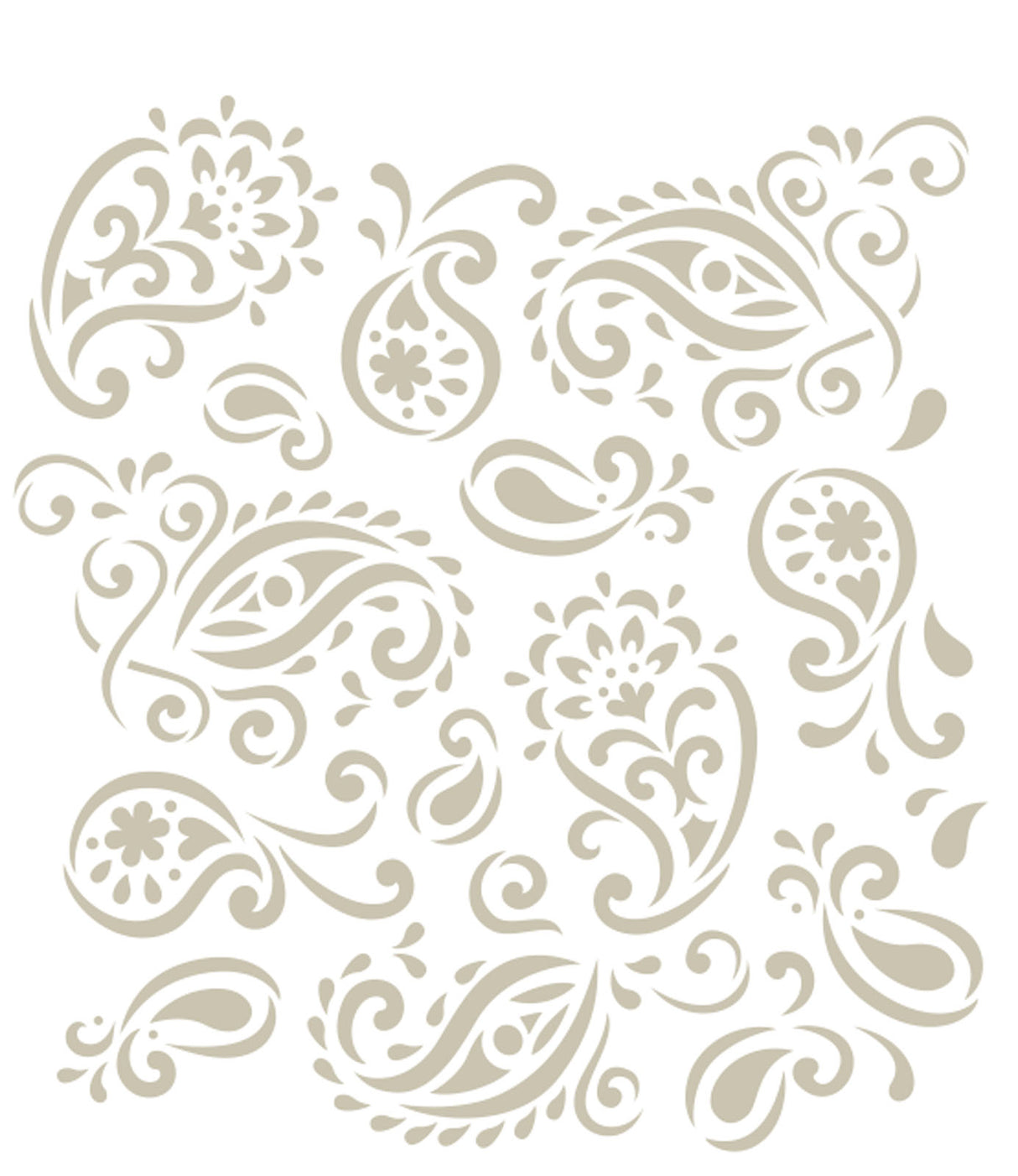 Folkart • Pochoir découpé au laser Paisley Delight