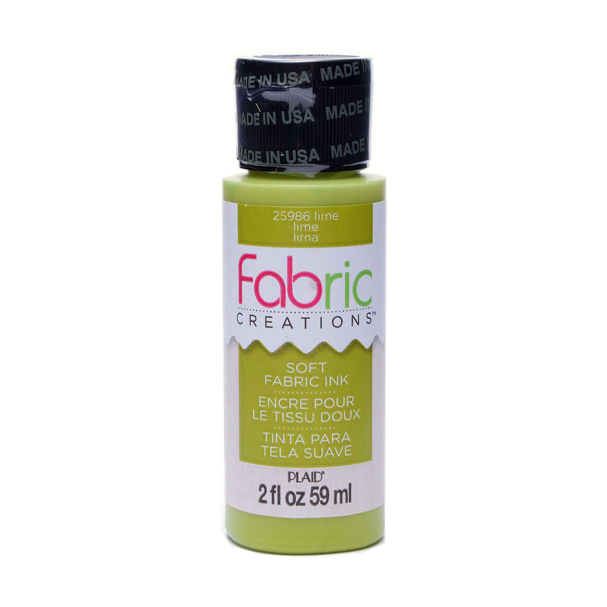Créations tissus • encre textile douce 59ml citron vert