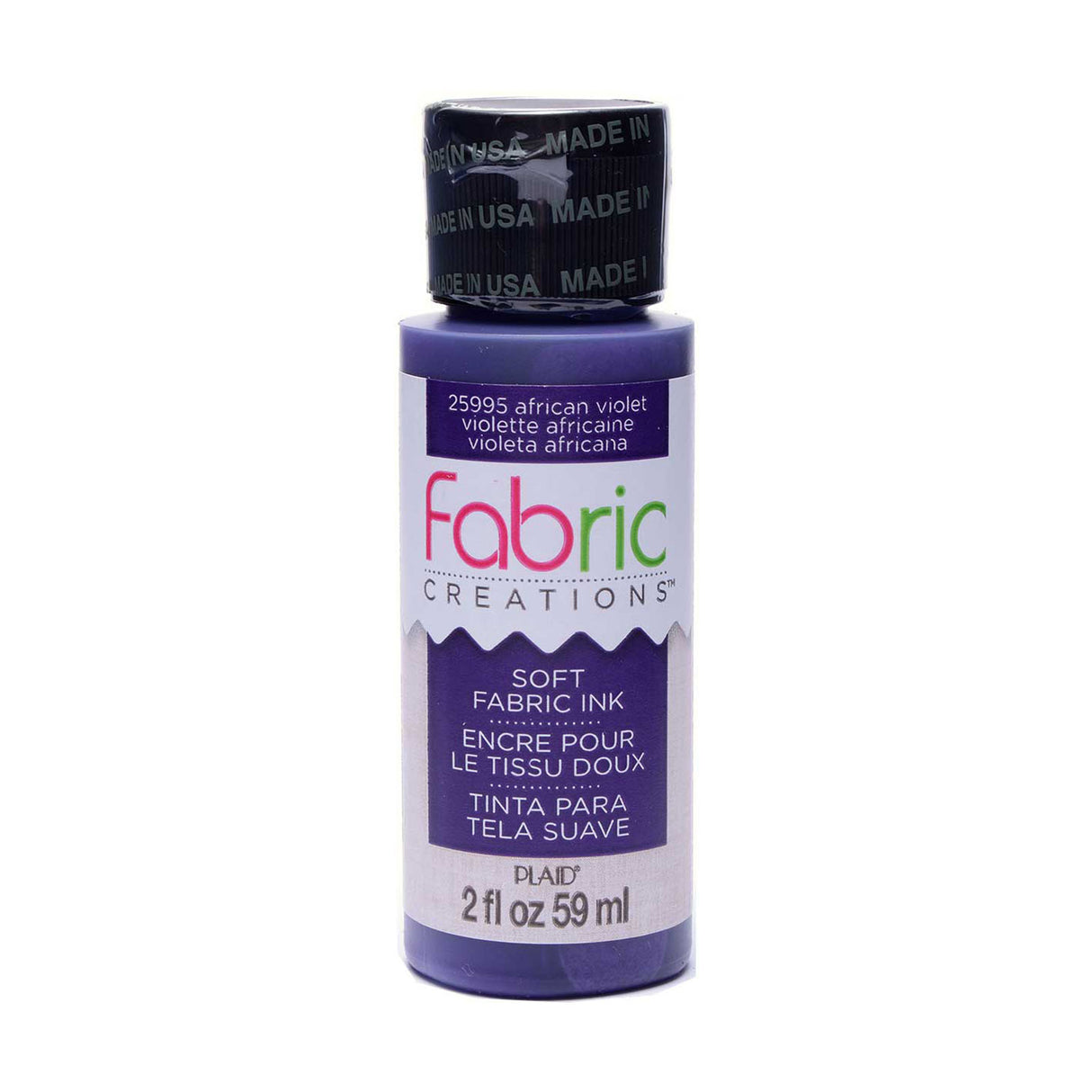 Créations tissus • encre textile douce 59ml violet sauvage