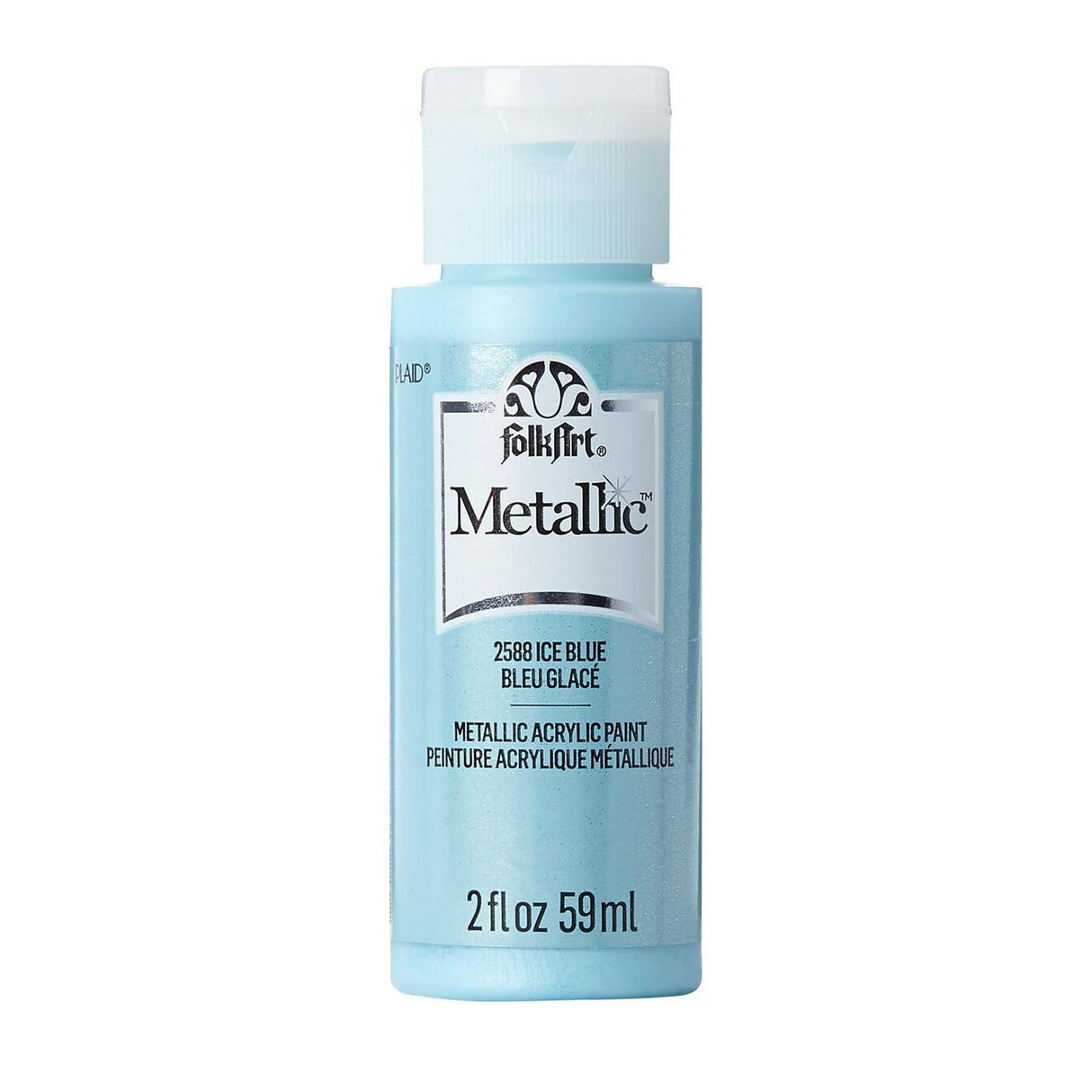 Folkart • peinture acrylique métallisée bleu glacier 59ml