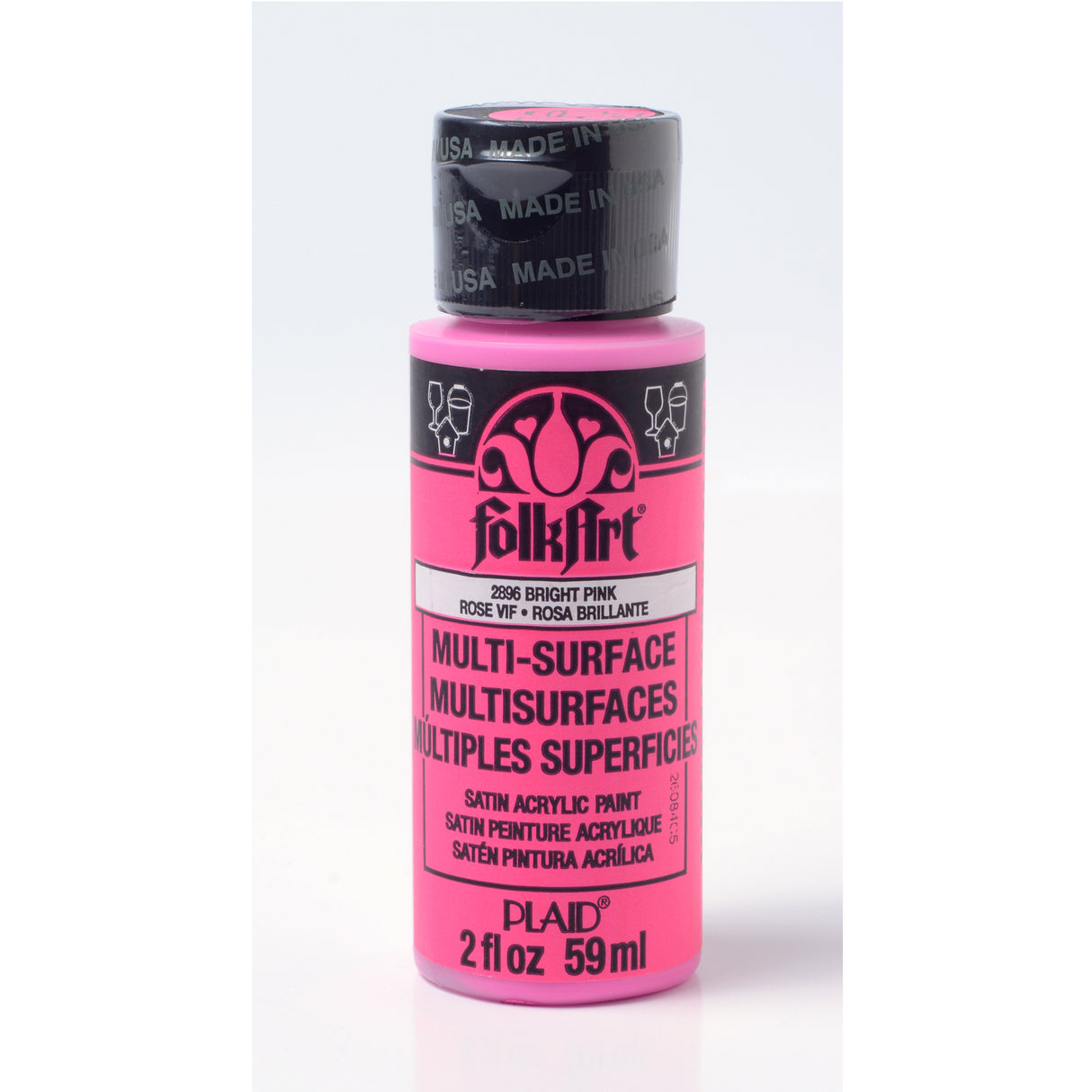 Folkart • peinture multi-surfaces rose vif 59ml