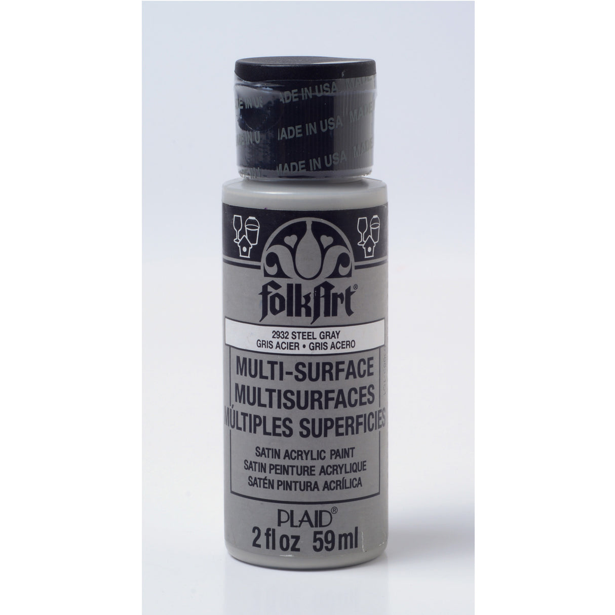 Folkart • gris acier multi-surfaces 59ml