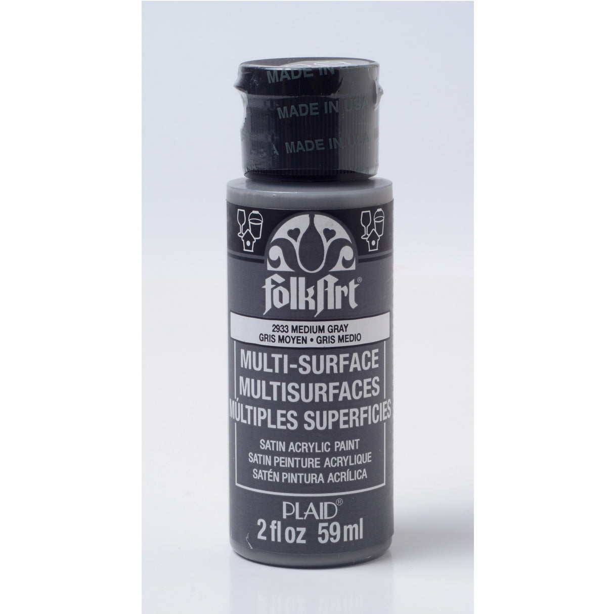 Folkart • multi-surfaces gris moyen 59ml