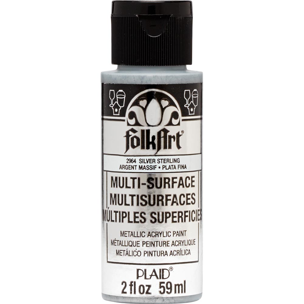 Folkart • argent sterling métallisé multi-surfaces 59 ml