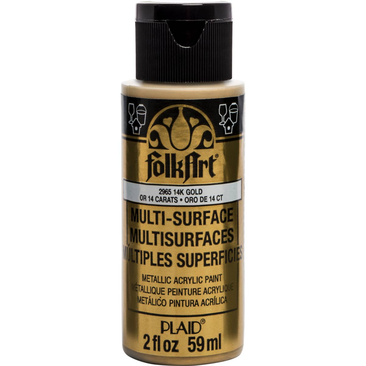 Folkart • or 14 carats métallisé multi-surfaces 59 ml