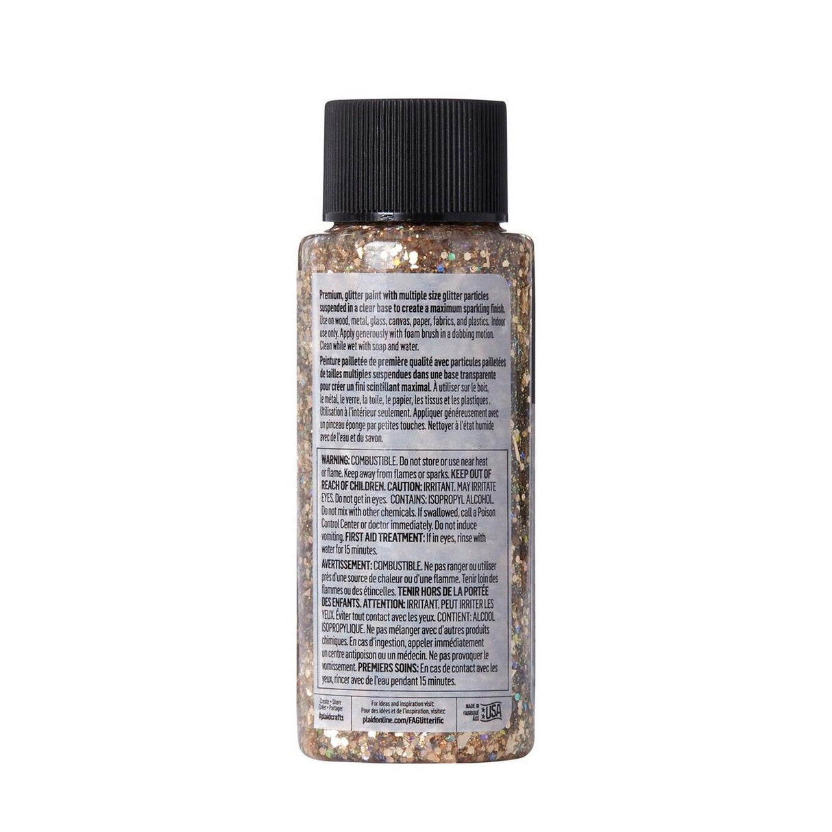 Folkart • couleurs scintillantes or rose 59ml