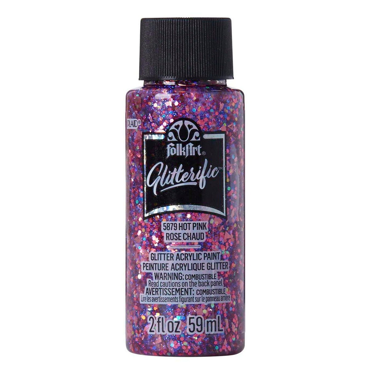Folkart • couleurs scintillantes rose vif 59ml