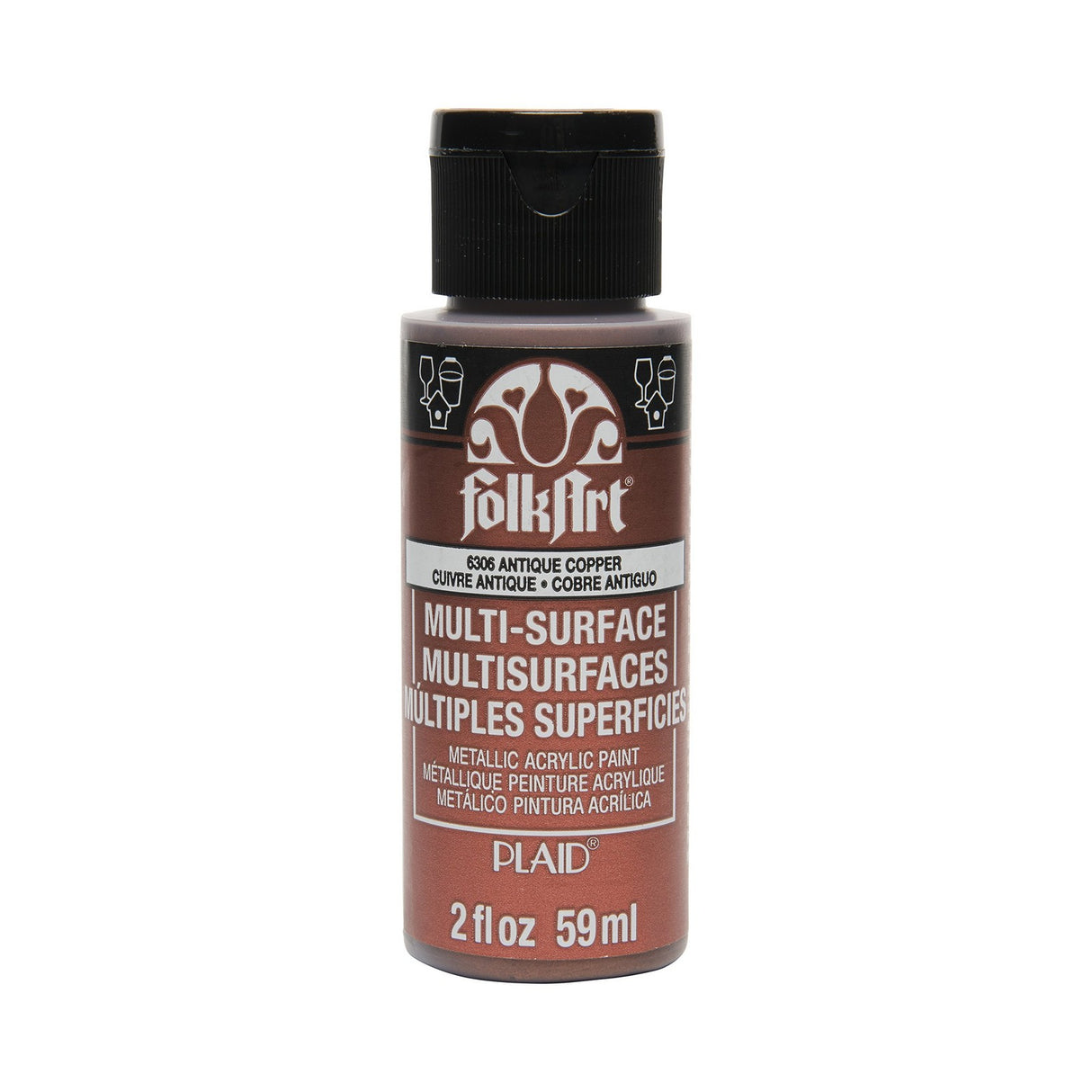Folkart • cuivre antique métallisé multi-surfaces 59 ml