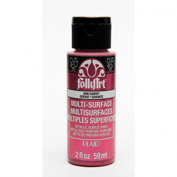 Folkart • grenat métallique multi-surfaces 59ml