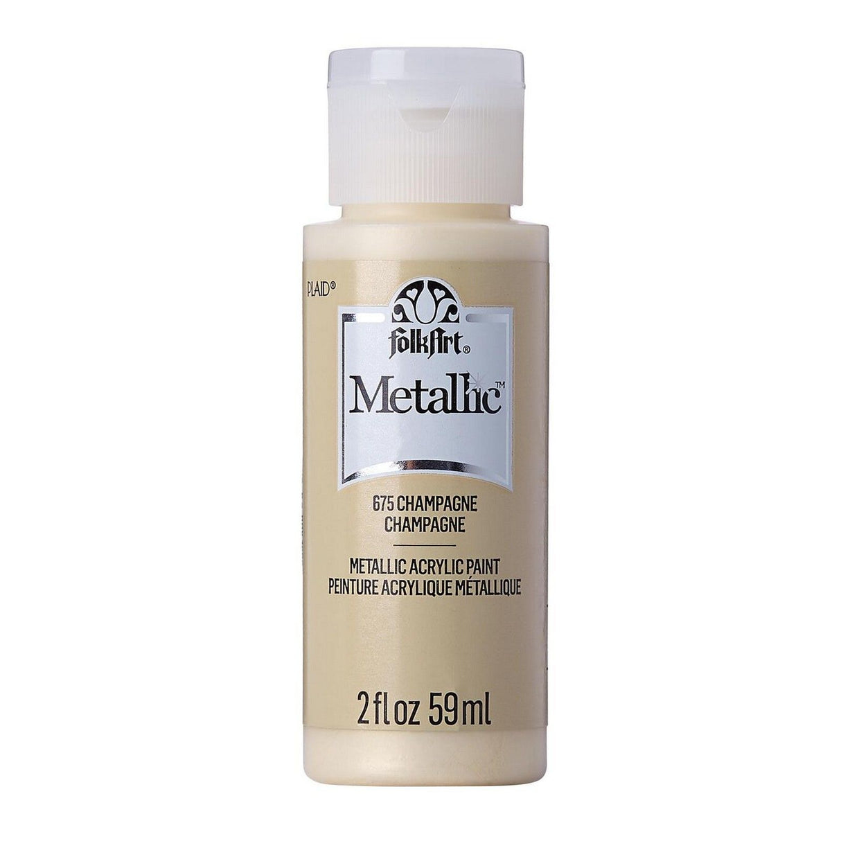 Folkart • peinture acrylique métallisée champagne 59ml