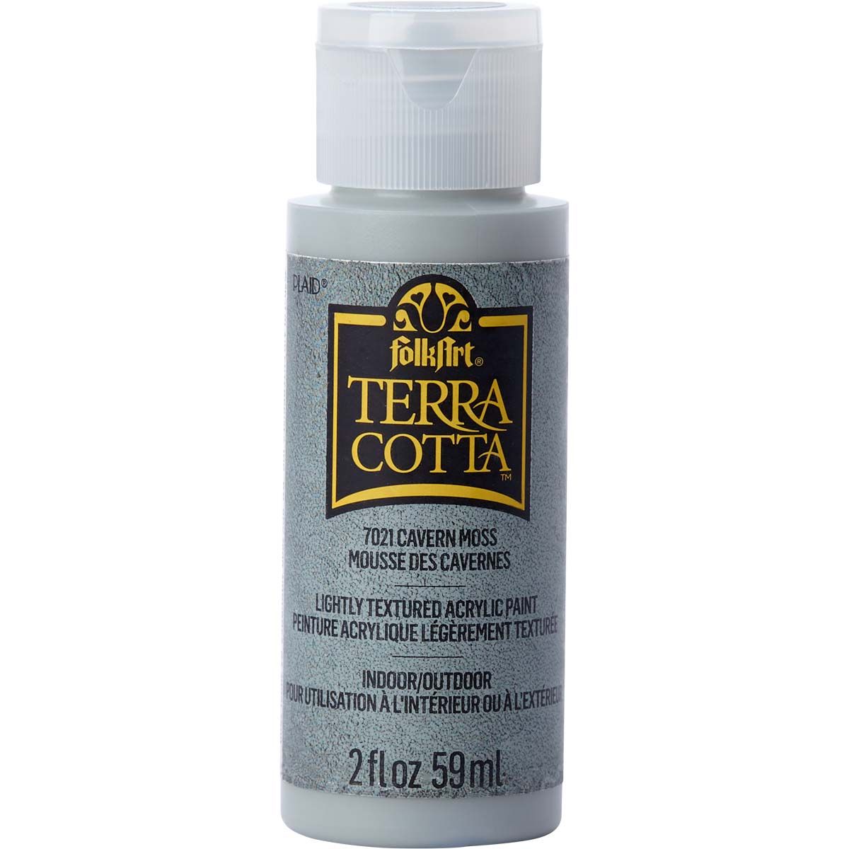 Folkart • peinture acrylique texturée terre cuite 59 ml mousse de caverne