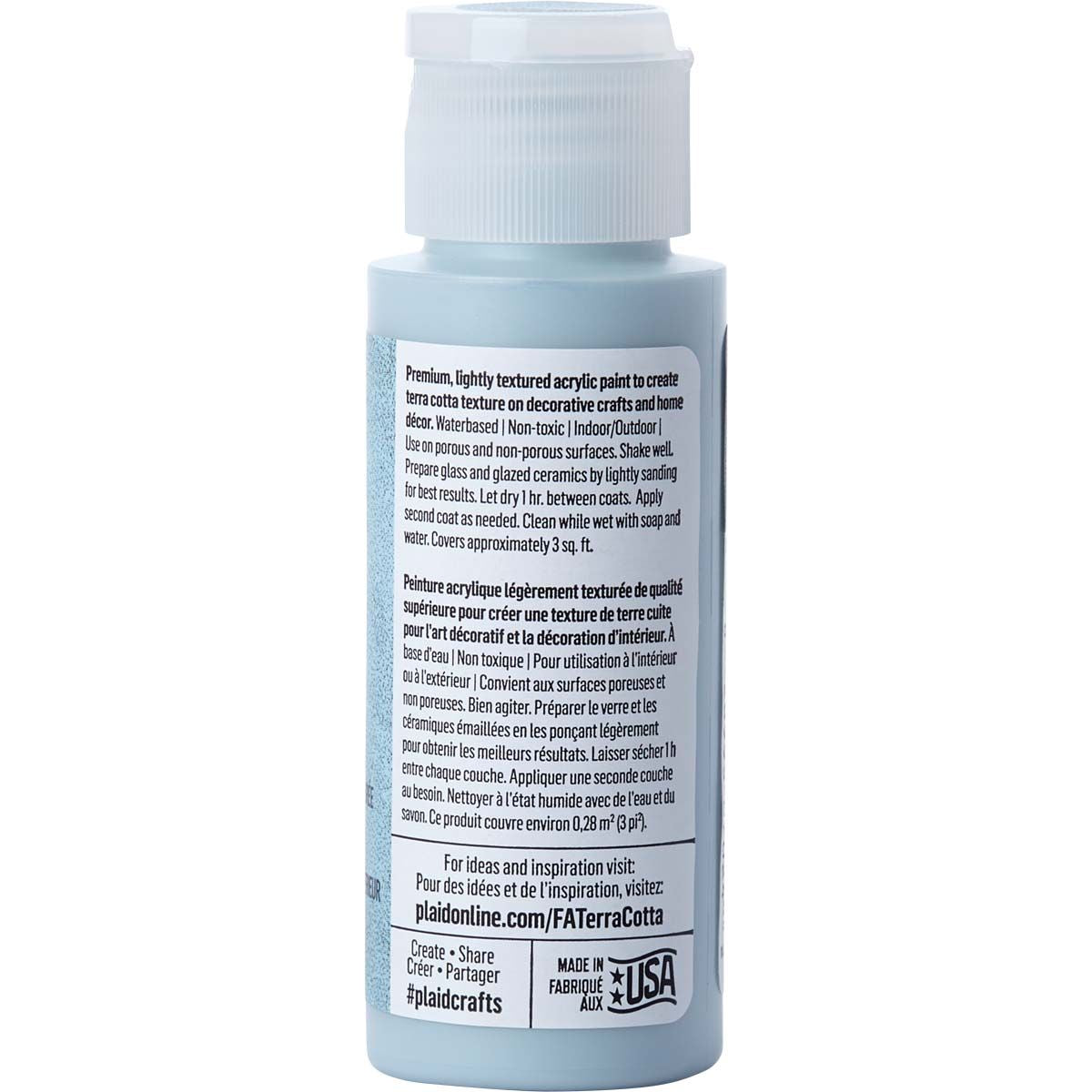 Folkart • peinture acrylique texturée terre cuite 59 ml pierre de mer