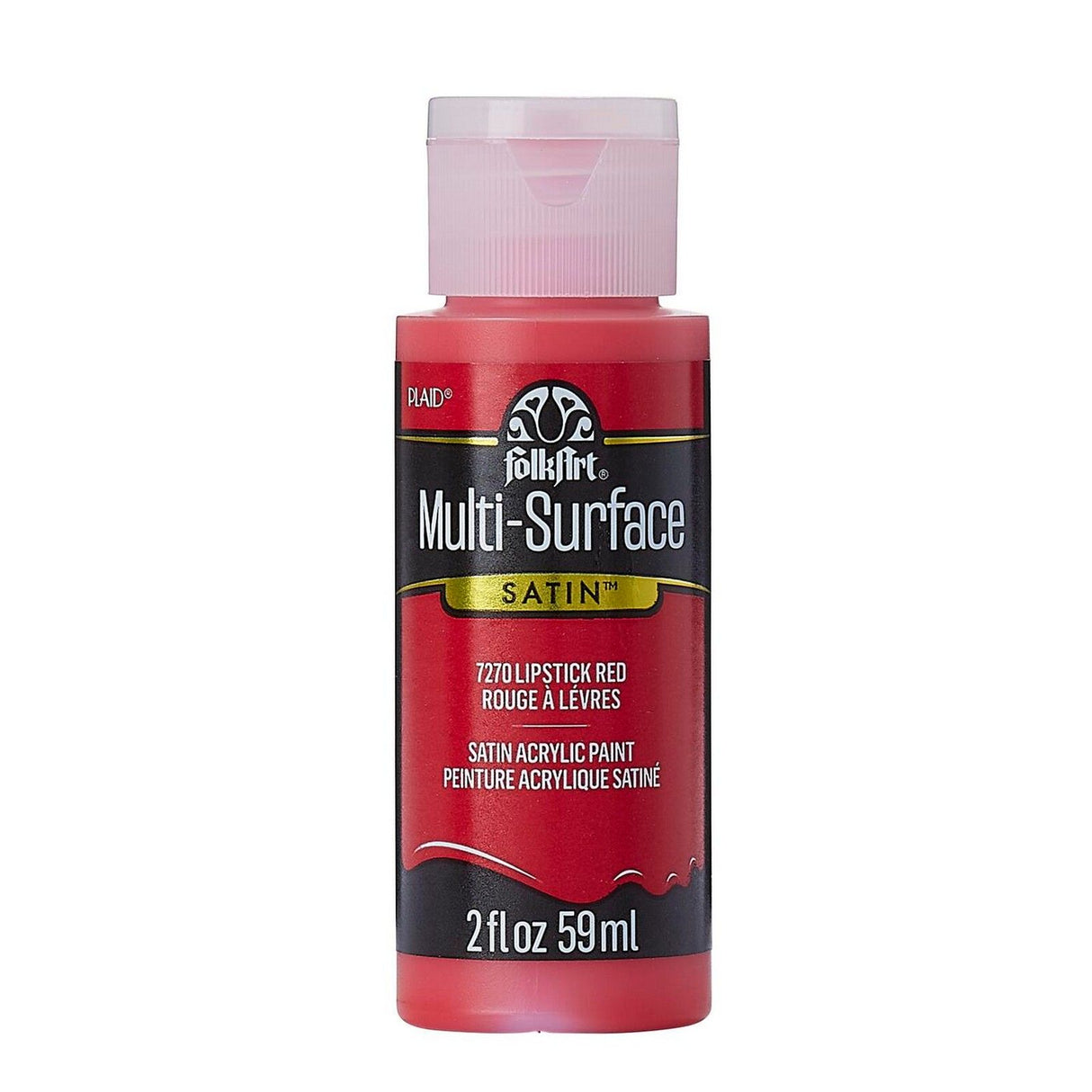 Folkart • rouge à lèvres satiné multi-surfaces rouge 59ml