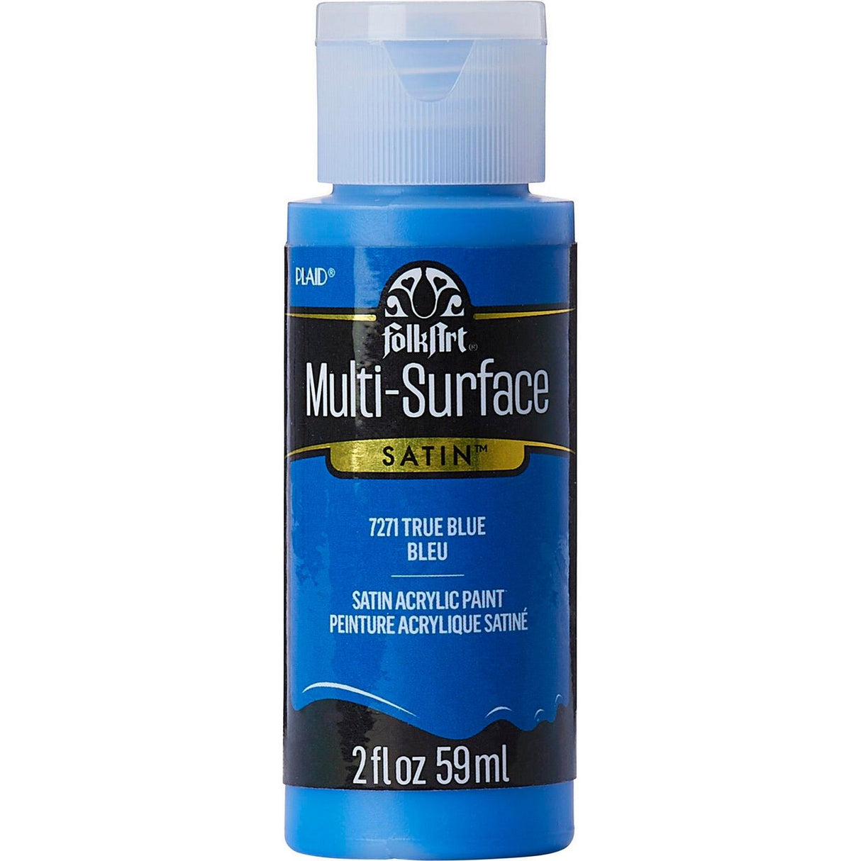 Folkart • bleu véritable satiné multi-surfaces 59ml