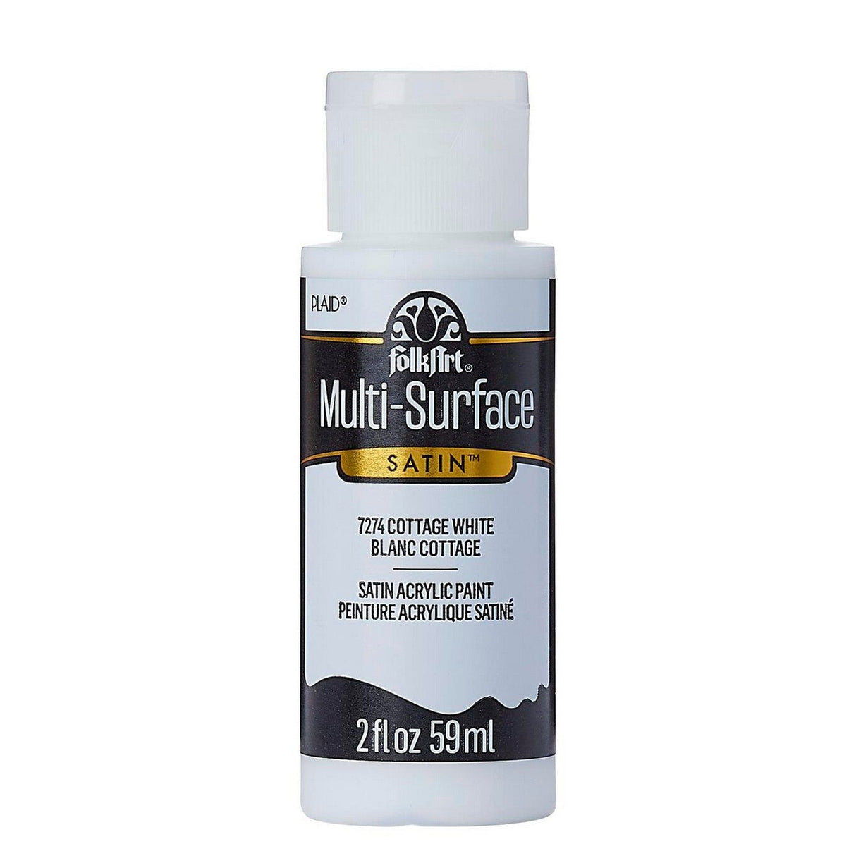 Folkart • Blanc cottage satiné multi-surfaces 59ml
