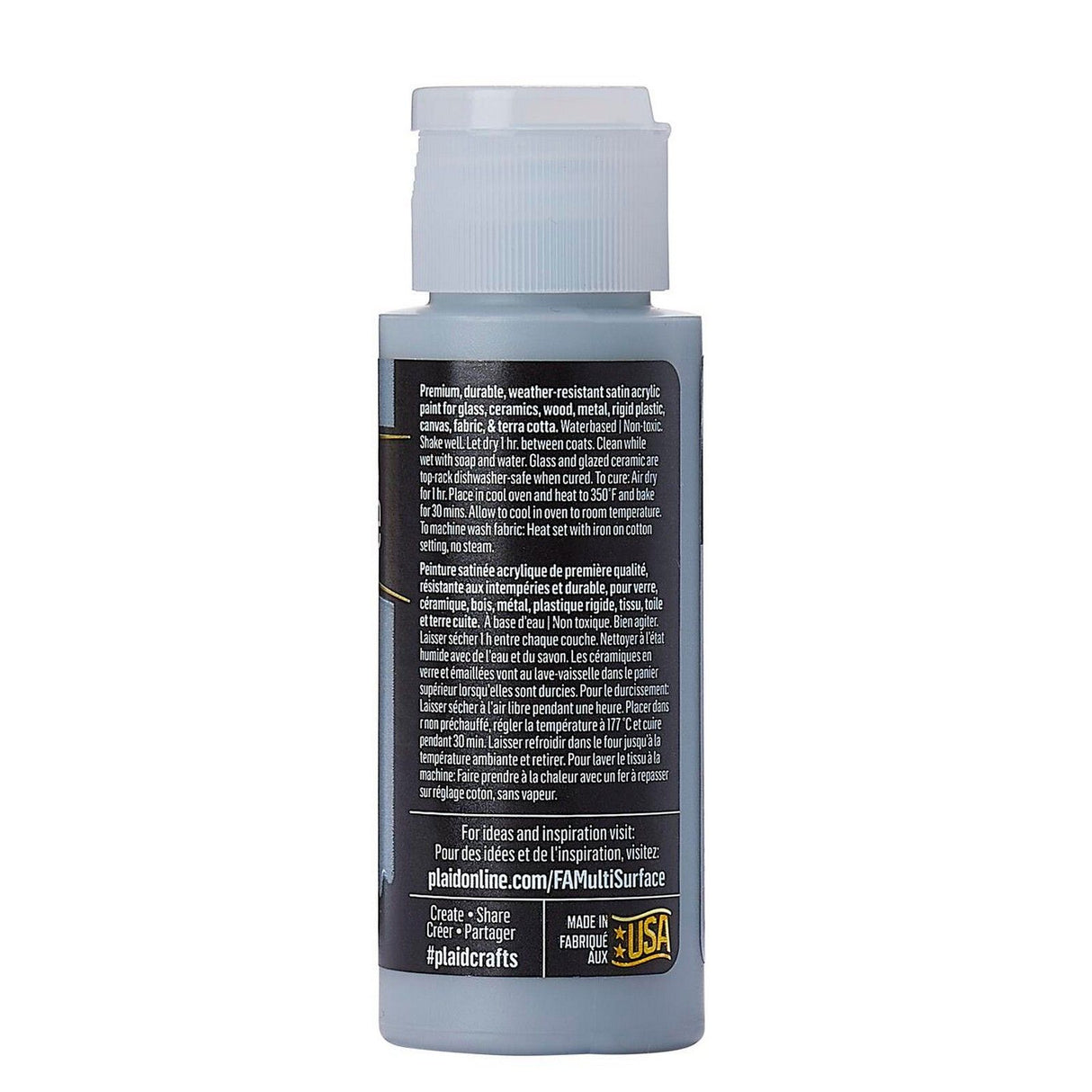 Folkart • gris français classique satiné multi-surfaces 59ml