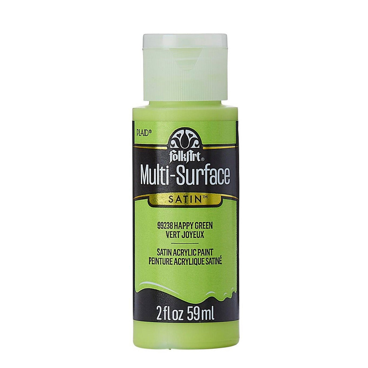 Folkart • vert joyeux satiné multi-surfaces 59ml