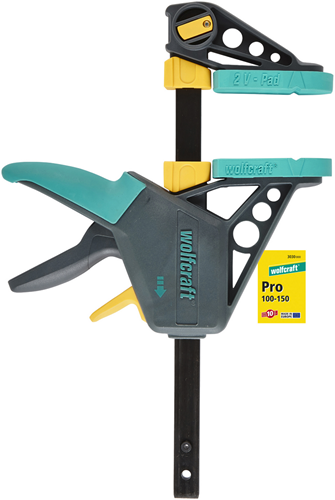 Wolfcraft - pince à colle pro l - 150 mm - pince à une main - 3030000