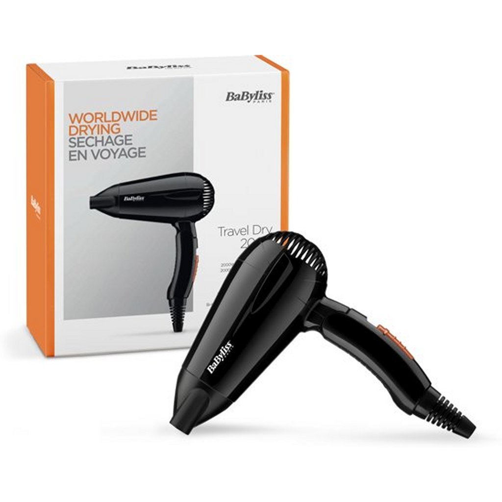 Babyliss 5344e sèche-cheveux sec de voyage 2000w noir