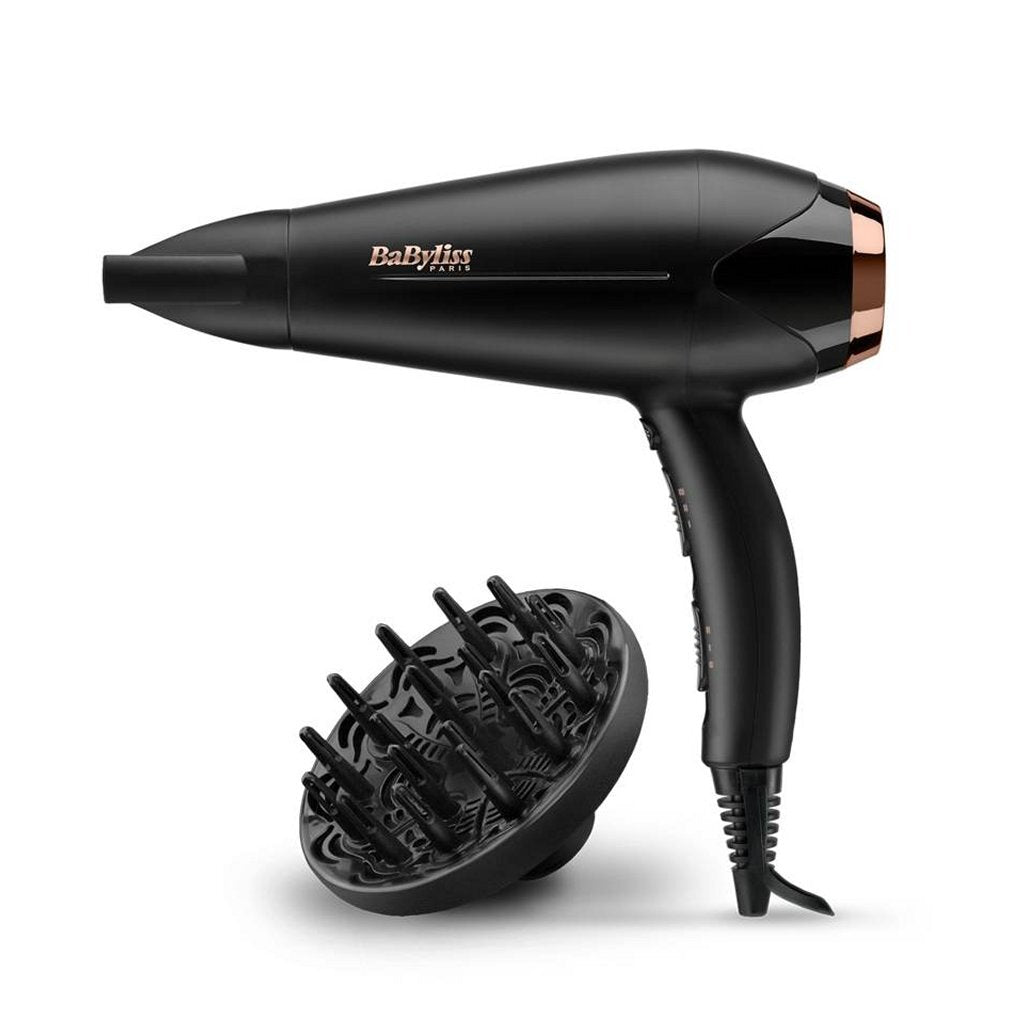Babyliss d570de turbo brillance f ouml;hn 2200w noir rose eacute;
