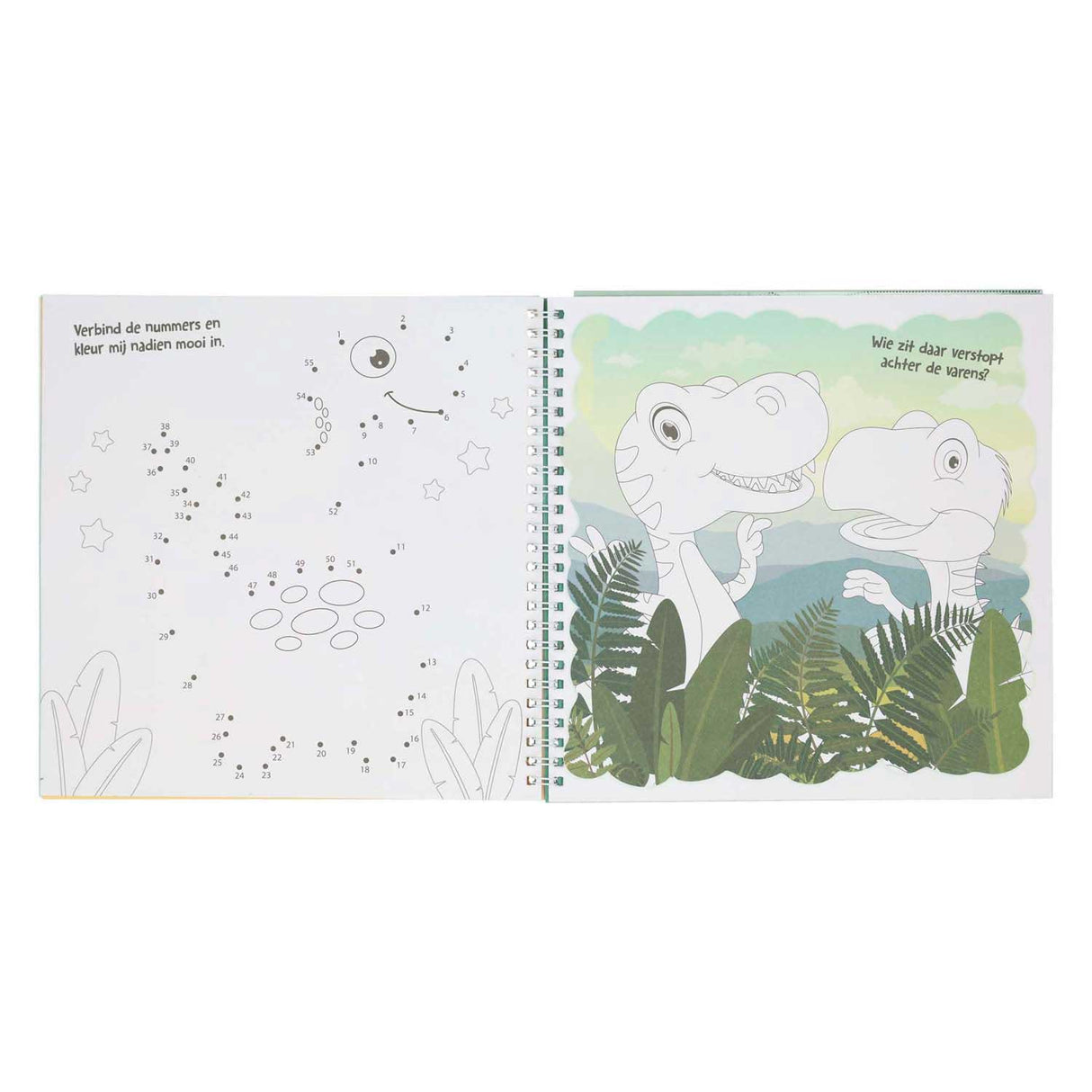 Mondikaart autocollant et modèle livre J'aime les dinosaures