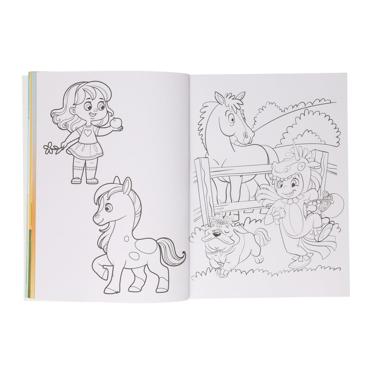 Mondi cartes mon livre de coloriage chevaux poneys