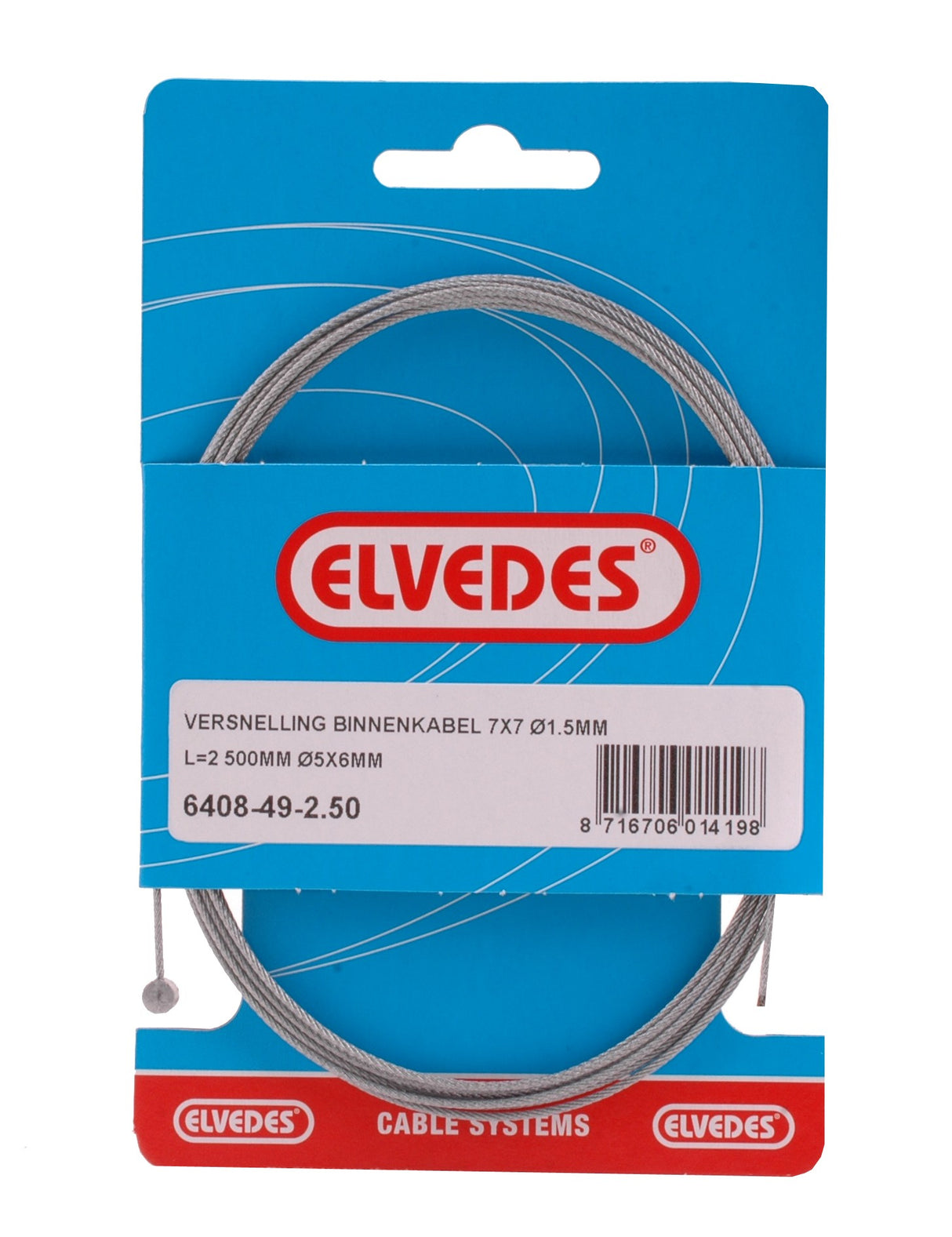 Câble de gaz Elvedes à l'intérieur de la tonne (6408 49-2,50)