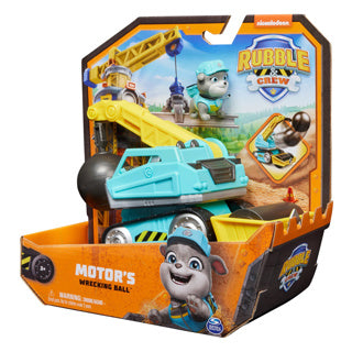 Équipage des décombres - voiture jouet boule de démolition du moteur avec figurine et pièces mobiles - jouet Paw Patrol