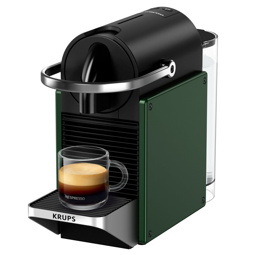 Krups xn3063 machine à capsules de café nespresso pixie vert foncé noir