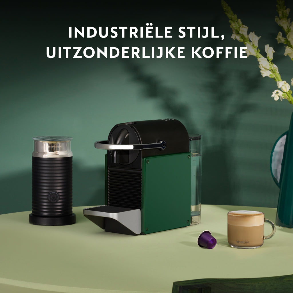 Krups xn3063 machine à capsules de café nespresso pixie vert foncé noir