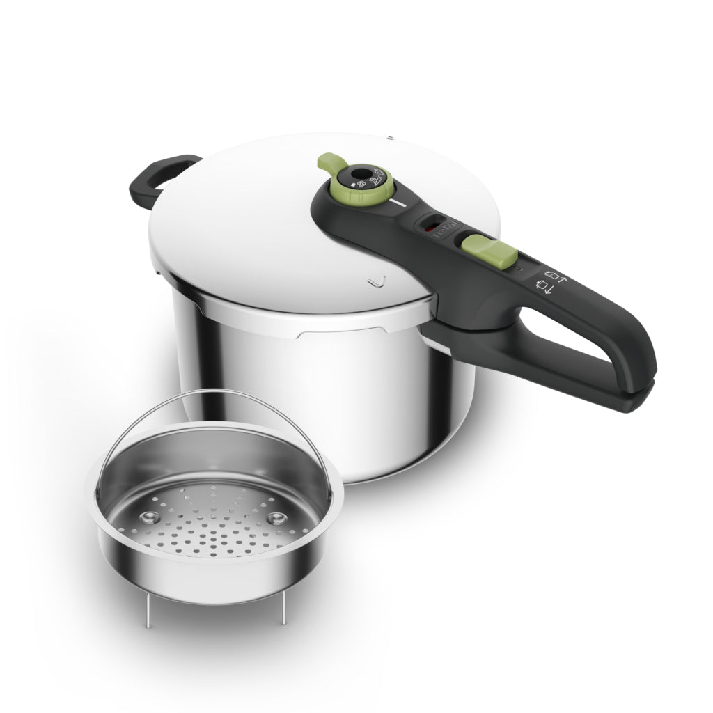 Tefal p25807 secure 5 trendy autocuiseur 6 litres avec panier vapeur