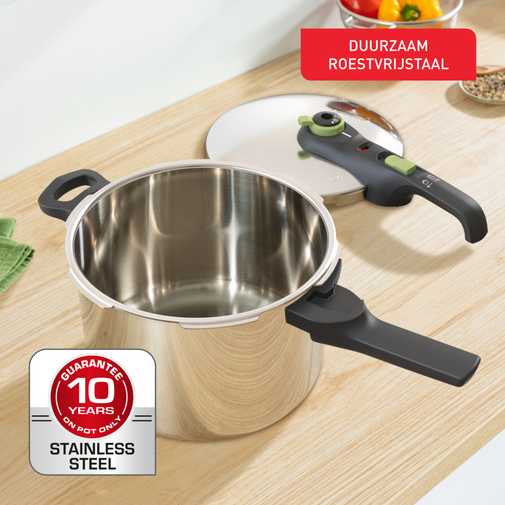 Tefal p25807 secure 5 trendy autocuiseur 6 litres avec panier vapeur