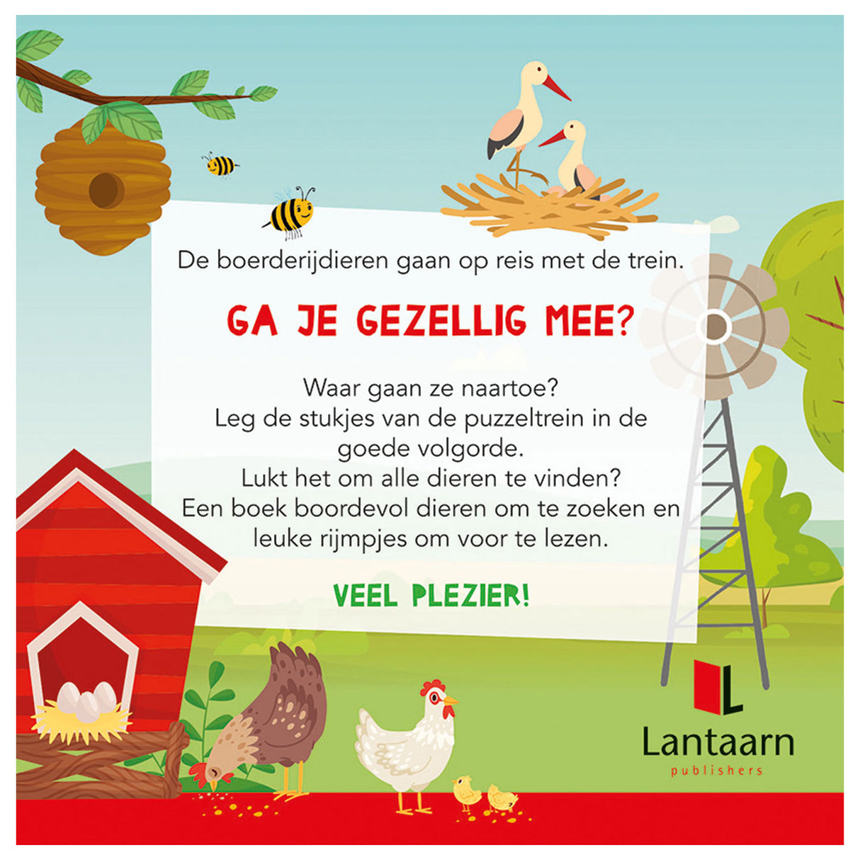 Livre et puzzle des éditeurs de lanternes forment des animaux de la ferme