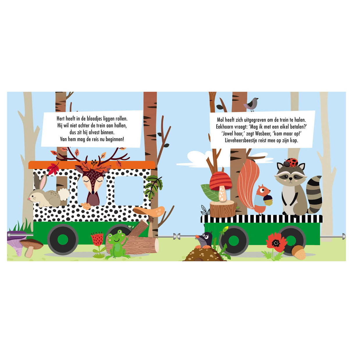 Lanterne éditeurs livre et puzzle train animaux de la forêt