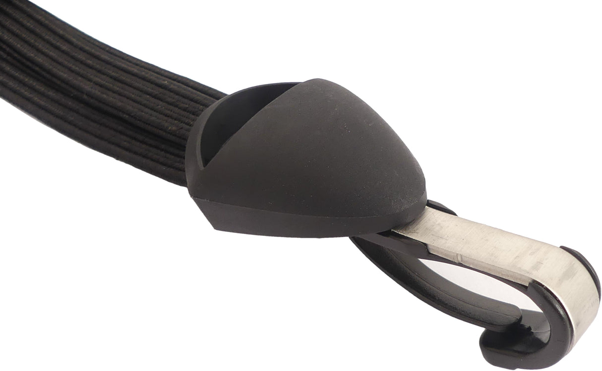 Gazelle Snelbinder avec crochet en acier inoxydable - noir