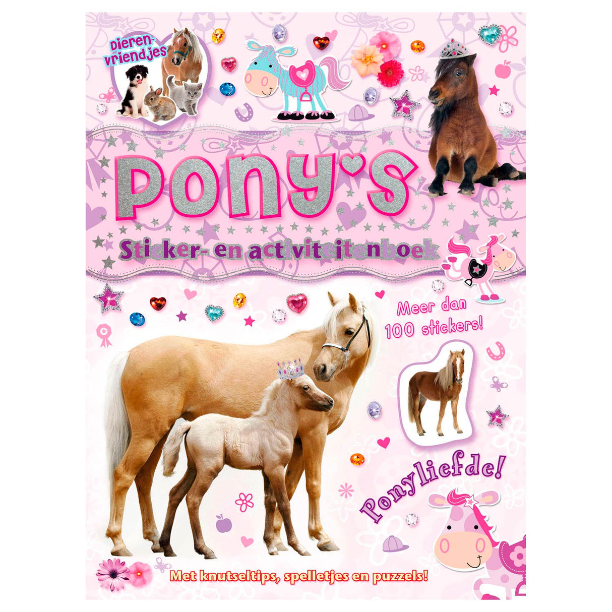 Rebo éditeurs amis des animaux - autocollant et livre d'activités poneys