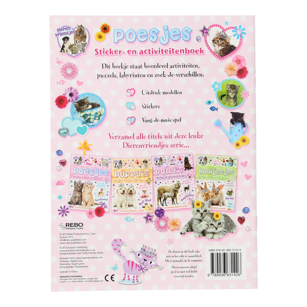 Amis des animaux - autocollant chaton et livre d'activités