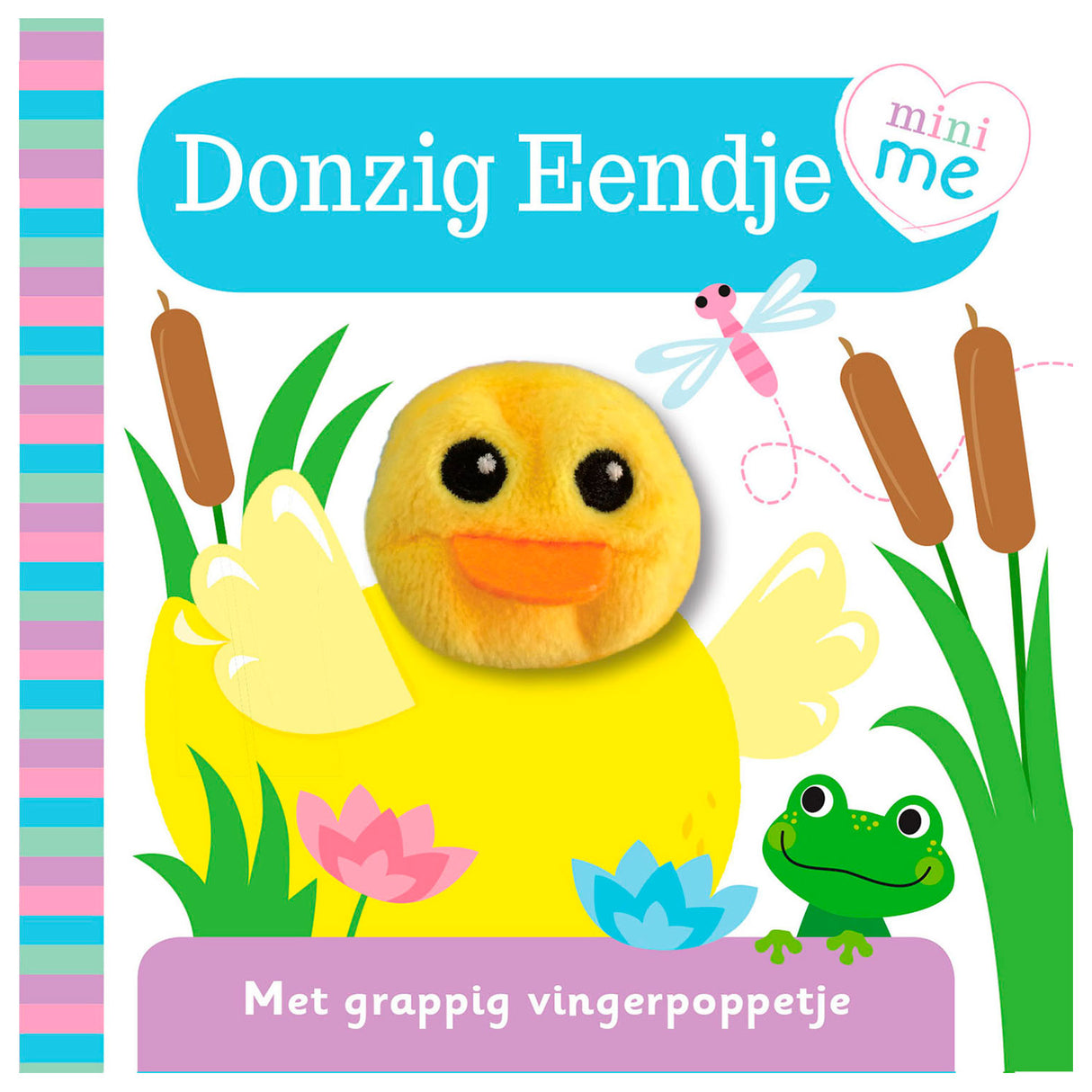 Rebo éditeurs livre de marionnettes à doigts mini moi - canard moelleux