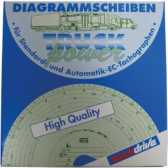 Nts original graf bluco diagramme disques tachygraphe 125km h pack de 100 pièces