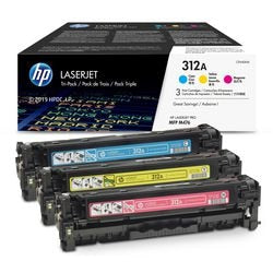 Cartouche de toner hp ce440am no. 312a cyan magenta jaune paquet de 3