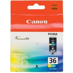 Cartouche d'encre Canon CLI-36 cyan magenta jaune