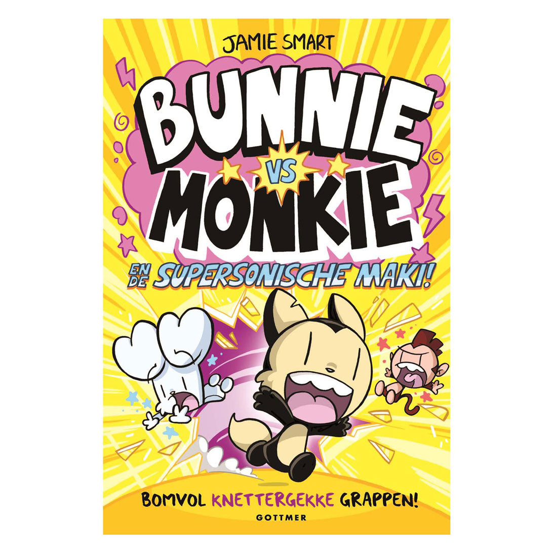 Groupe d'éditeurs Gottmer Bunnie vs Monkie et le lémurien supersonique !